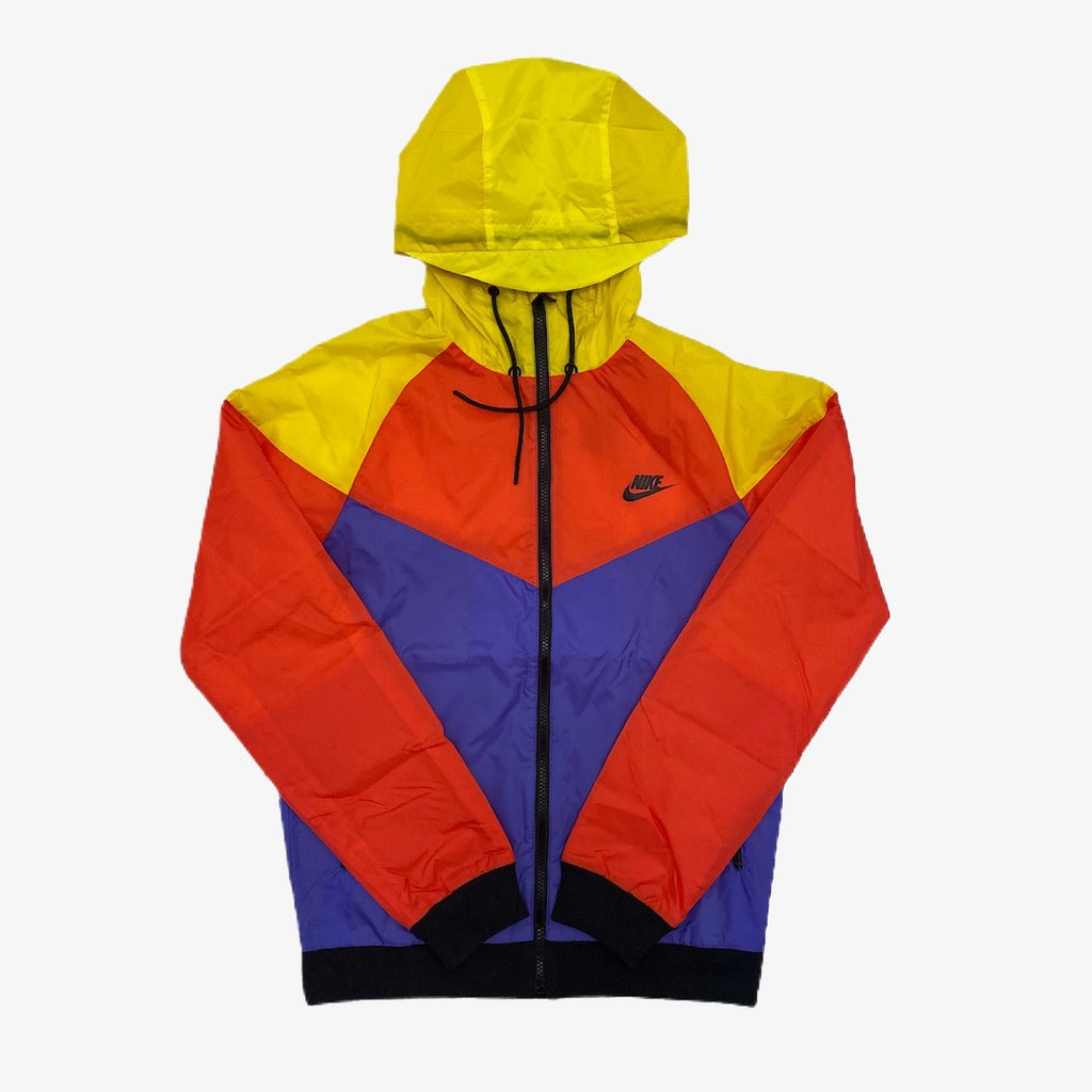red yellow and blue nike jacket