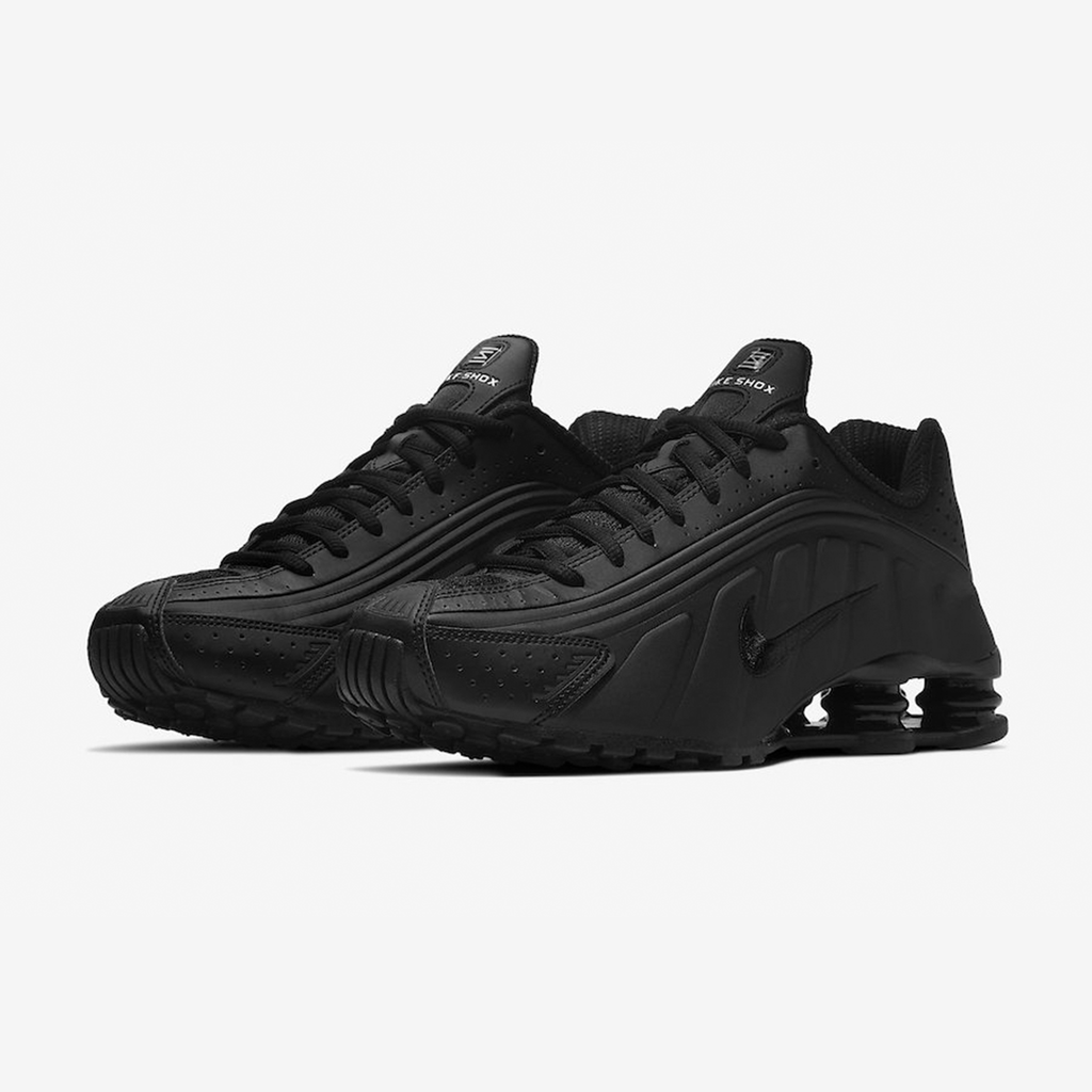 nike shox r4 black