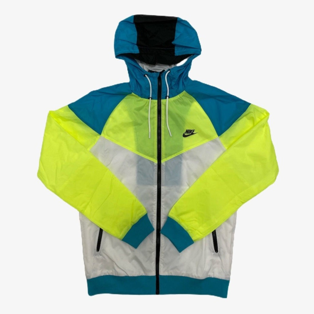 green and blue nike jacket