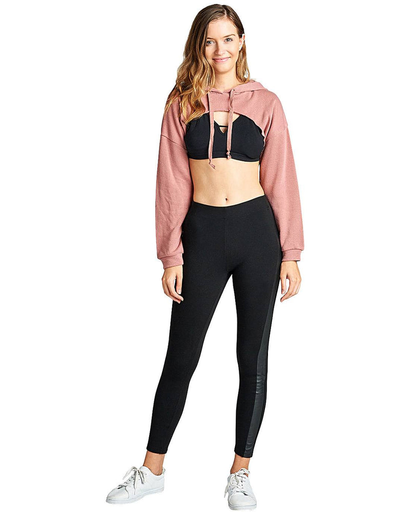 athletic cropped hoodie