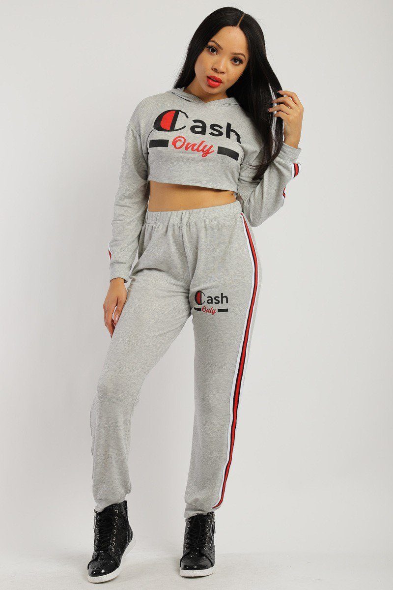 two piece sweat suit