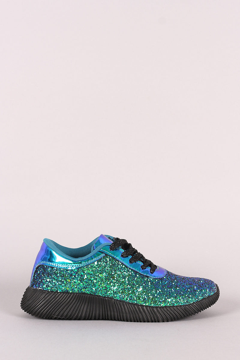 glitter ridge sneakers