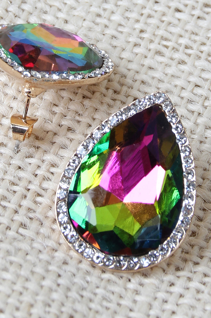 jewel stud earrings