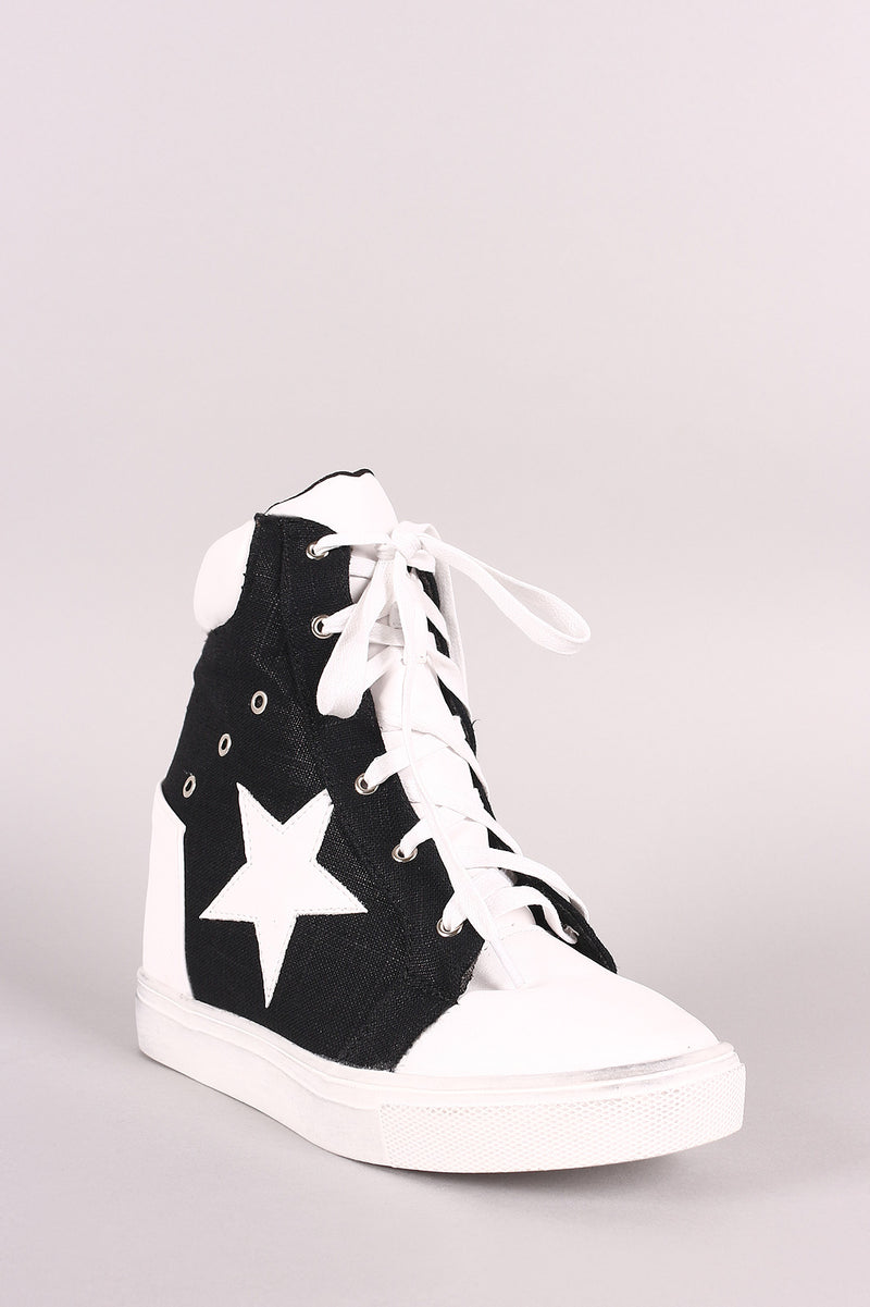 vegan wedge sneakers