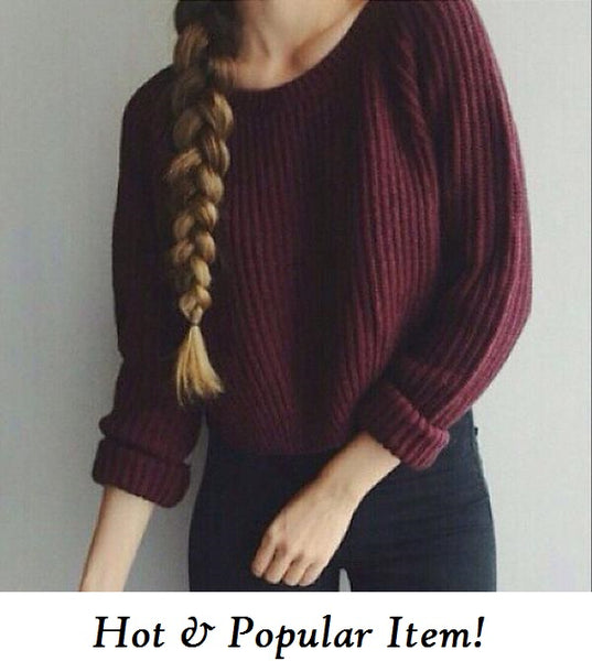 Verrassend Crop-top Sweater, Red Fun & Cute, All Sizes – DirtySouthVintage.com PB-98