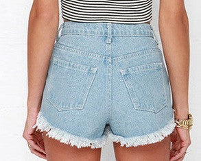 trendy denim shorts