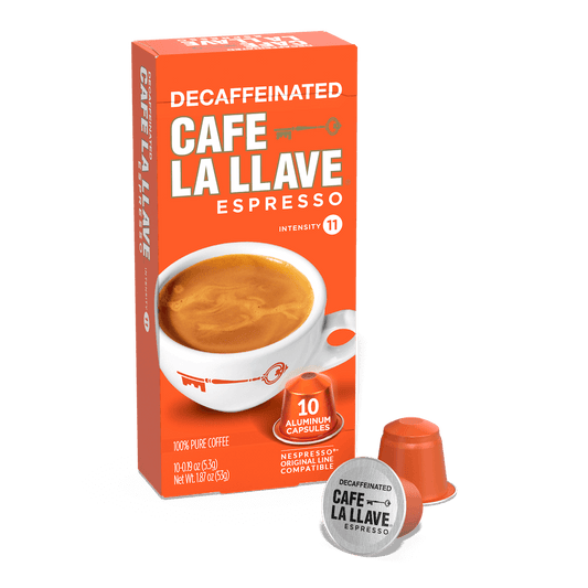 Café La Llave Espresso; cápsulas reciclables estilo Nespresso, intensidad  11, compatibles con cafeteras Nespresso Original Line (80 unidades)