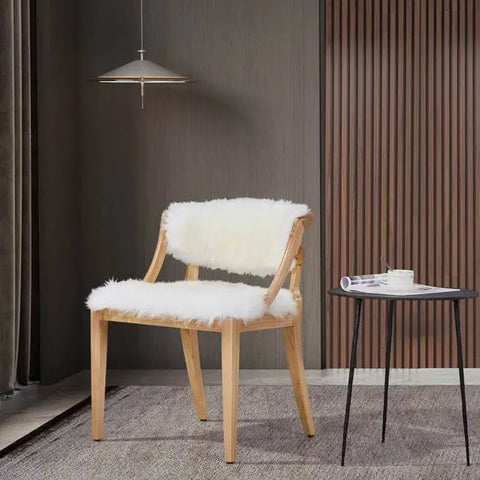 Wool Upholstery Chair-Way2Furn