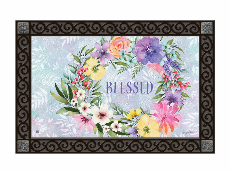 Image of Blessed Easter MatMates Doormat Insert - 18" x 30" - Studio M