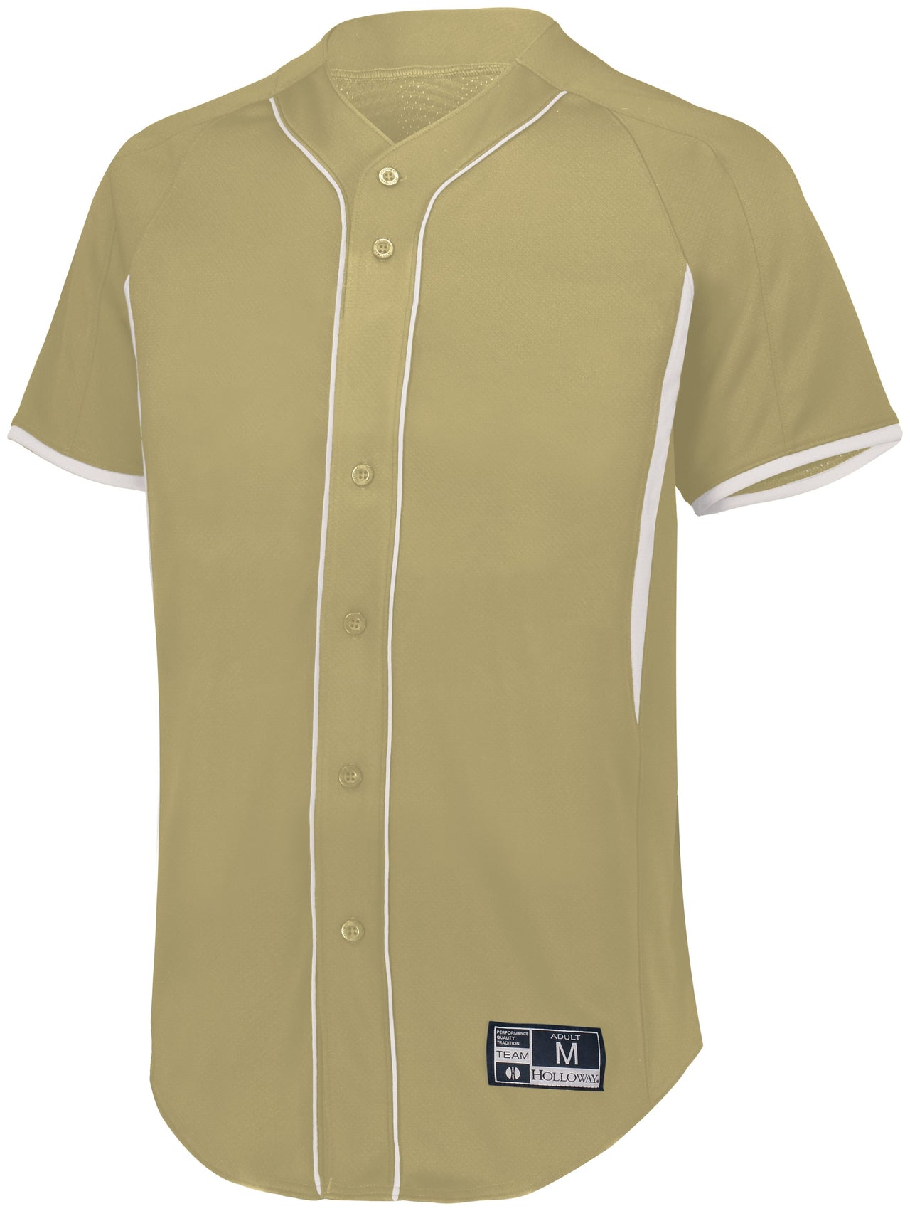 Russell 235JMM Diamond Knit Full Button Baseball Jersey