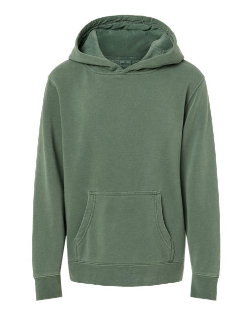 Independent Trading Co. PRM4500TD Midweight Tie-Dyed Hooded Sweatshirt - Tie Dye Olive - M