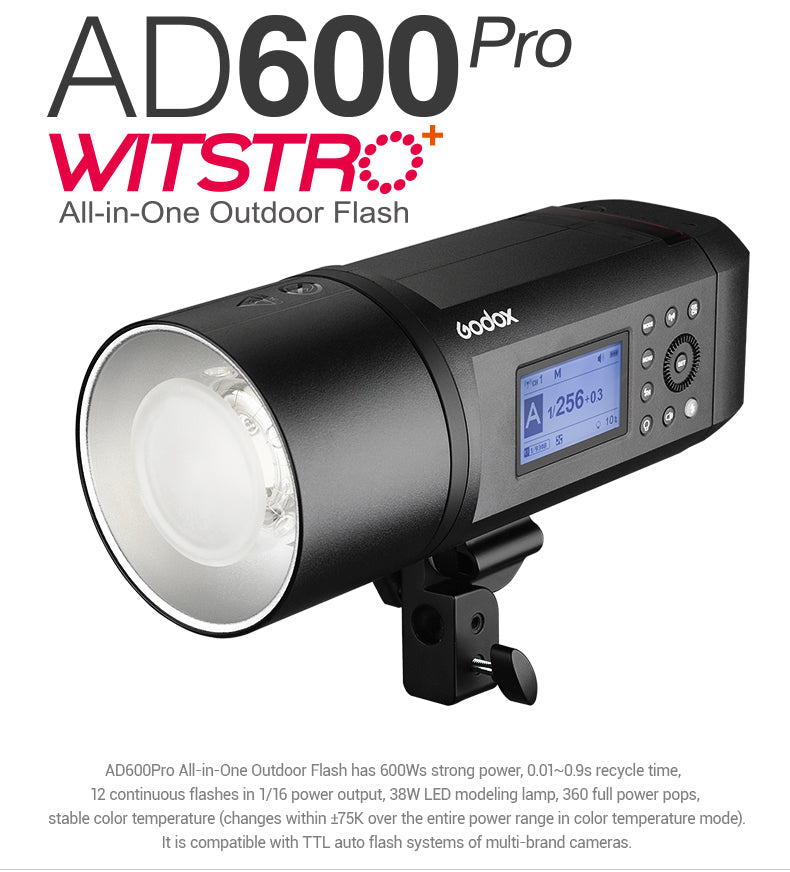 GODOX WITSTRO AD600 PRO ALL-in-One Outdoor TTL FLASH – Prophotographygear