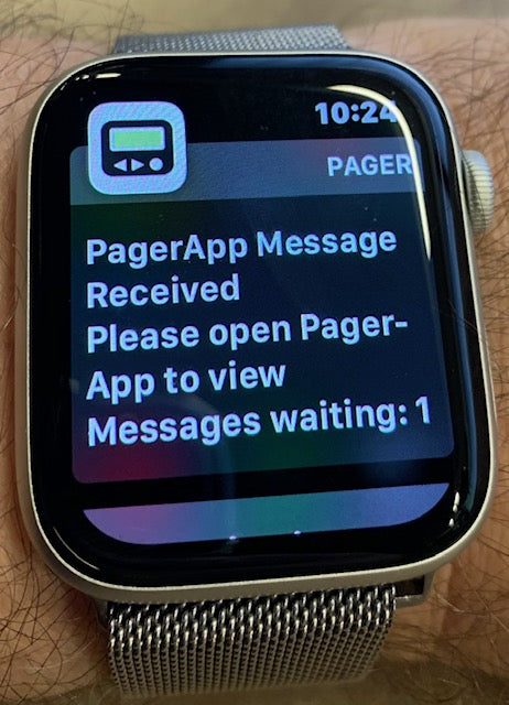 Pager App on Apple Watch