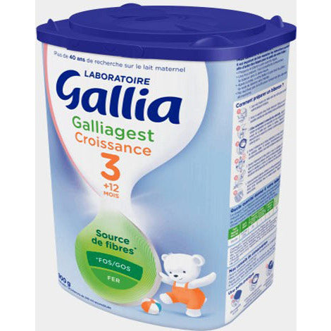 Laboratoire Gallia - Calisma Junior 4ème âge - Lait de Croissance en Poudre  pour Bébé - Enrich en Vitamines A, C & D - Sans Huile de Palme - Dès 18