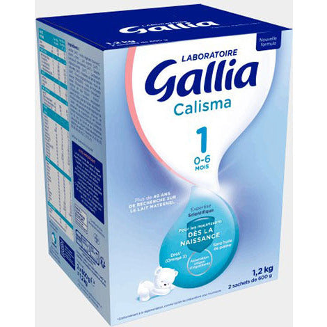 Laboratoire Gallia - Calisma 2ème âge - Lait en Poudre pour Bébé - Enrichi  en Vitamines A, C & D - Sans Huile de Palme - 6 à 12 mois - 72 Biberons 