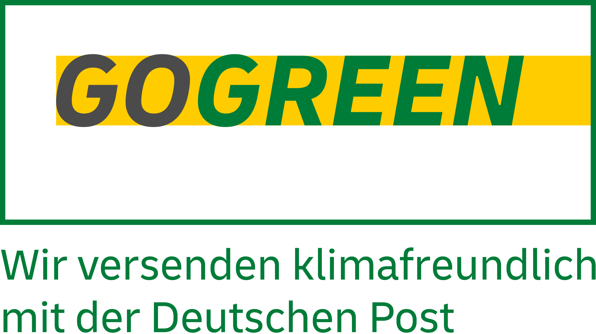 GOGREEN klimafreundlicher Versand der Deutschen Post
