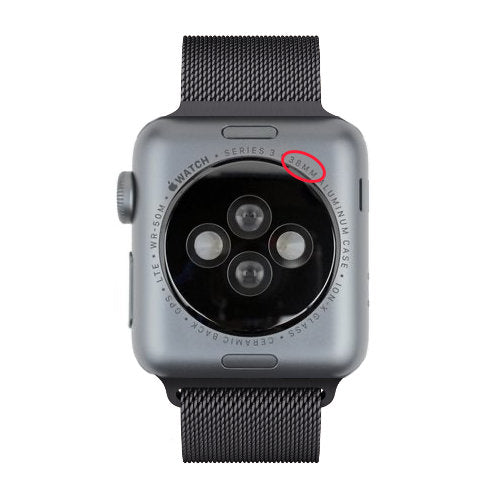 Apple Watch backside size größe rückseite armband