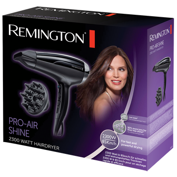 REMINGTON D5715 Sèche-Cheveux 2300W - Professionnel Ionique Thermacare,  Grille Céramique, Chaleur Homogène avec Quadrimedia