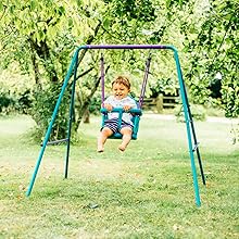 Plum 2 in 1 Metal Swing Set