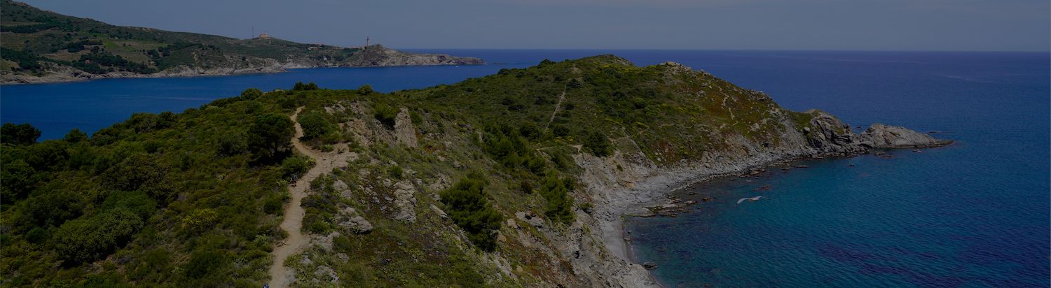 Languedoc-Roussillion Blick aufs Meer von Landzunge