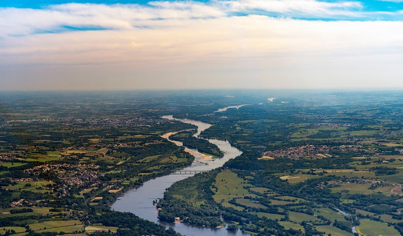Loire Flussmündung bei Nantes