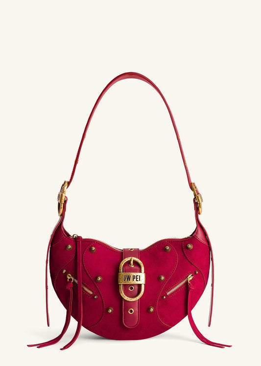 Tina Quilted Chain Crossbody - Claret - JW PEI
