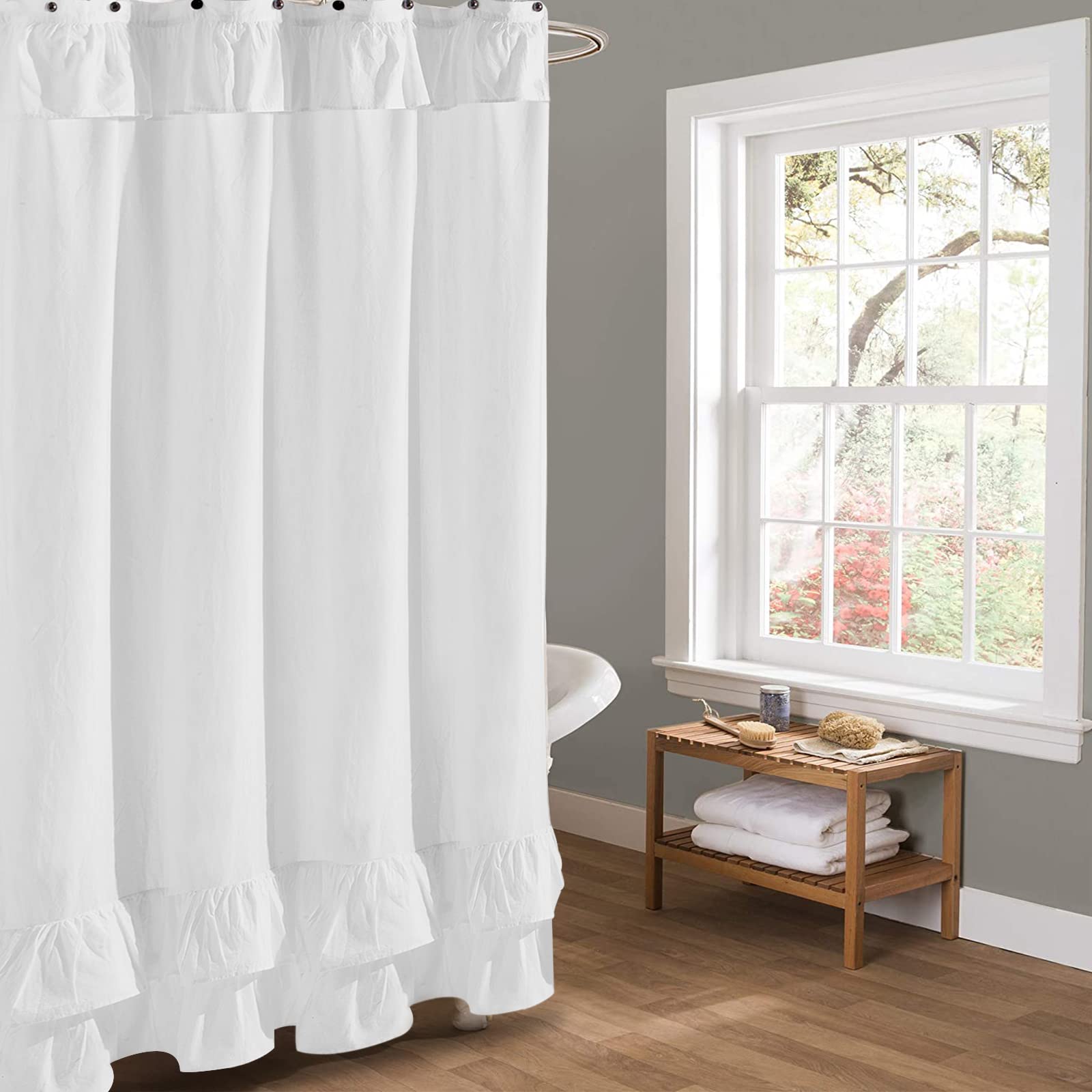 open top shower curtain