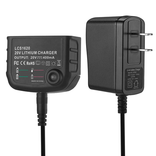 Replacement Black & Decker 20V Li-ion Battery Charger for Black & Decker  20V Lithium Batteries