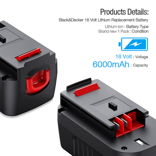 3000mAh Replacement Battery for Black & Decker PS130 FireStorm 12-Volt  3.0Ah Pod Style Battery
