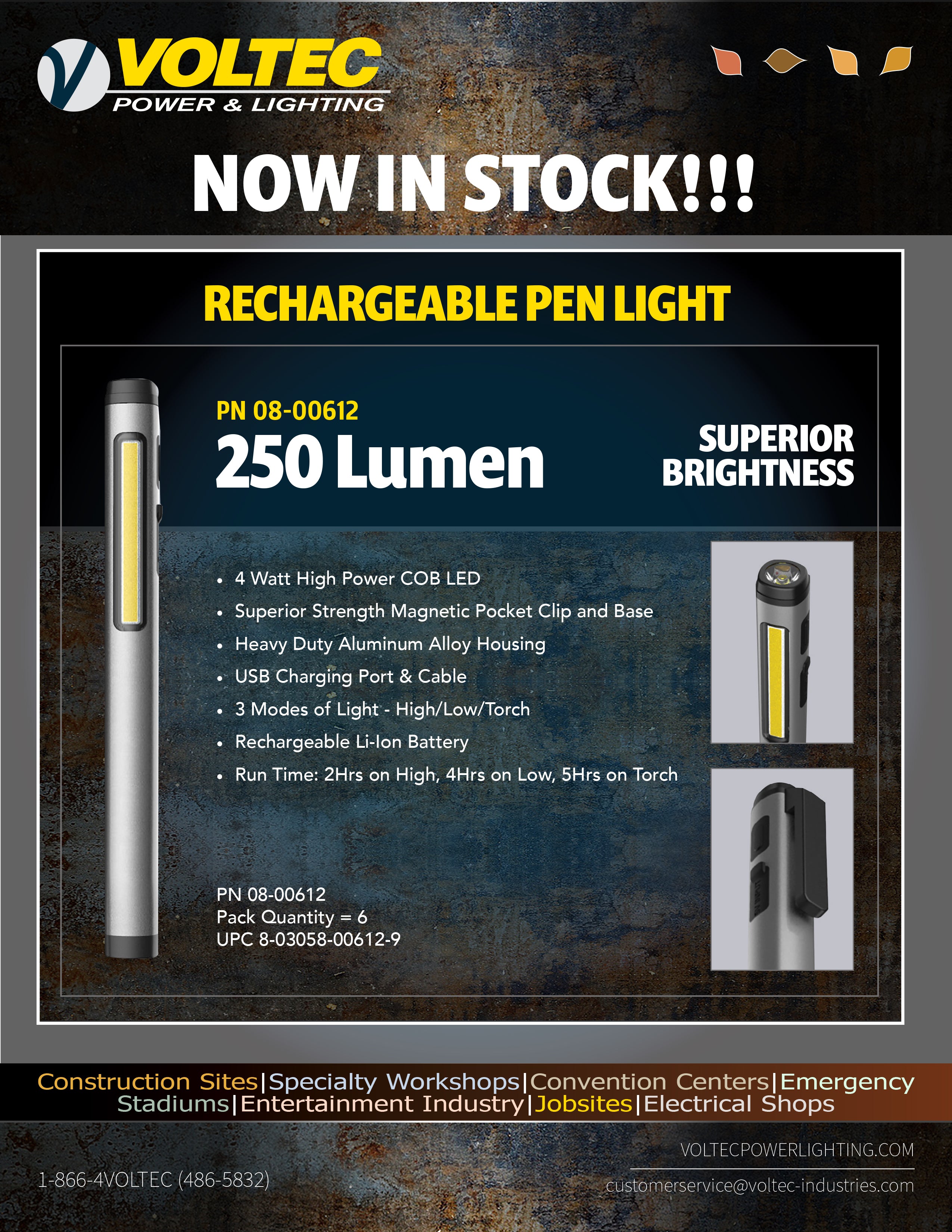 Pen light Product Flyer