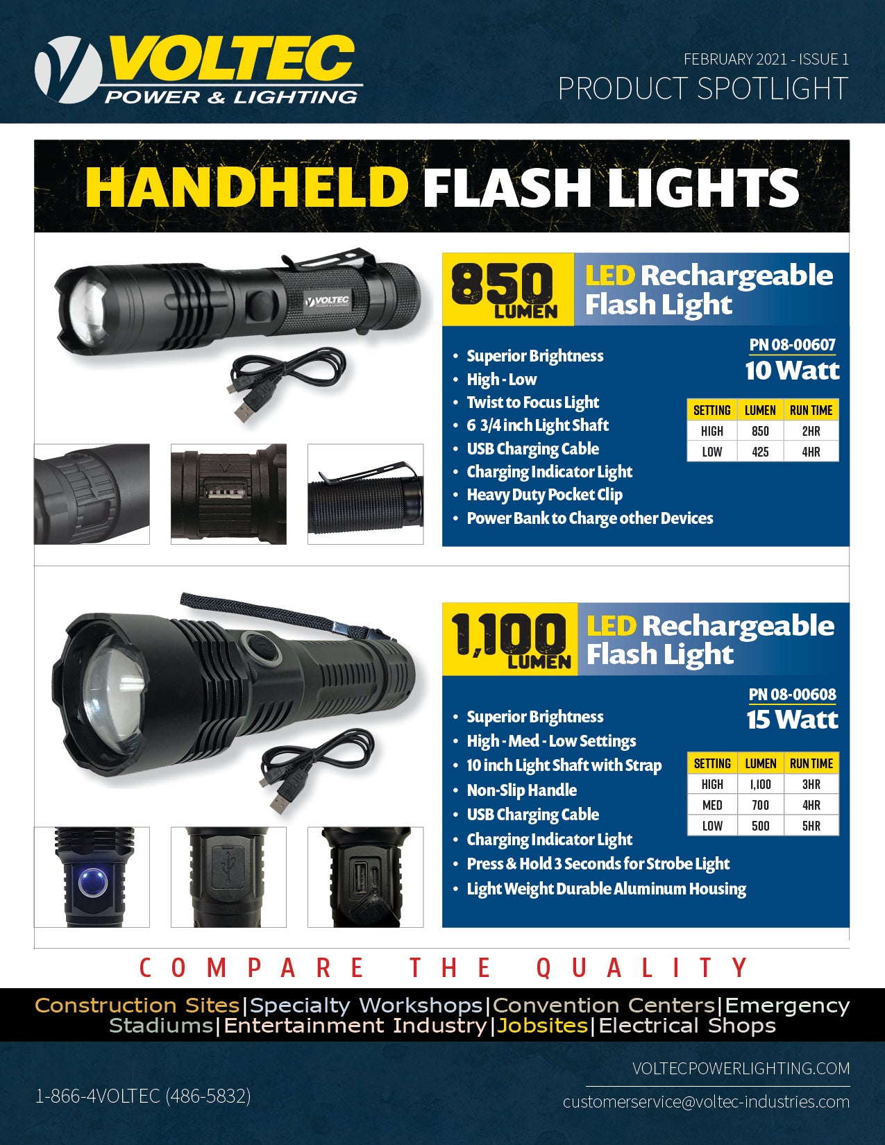 Flashlights Product Flyer