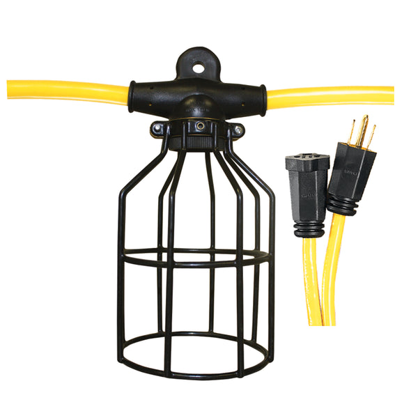 12/3 STW 5 Socket String Light with Metal Cage