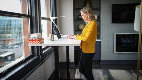 télétravail debout