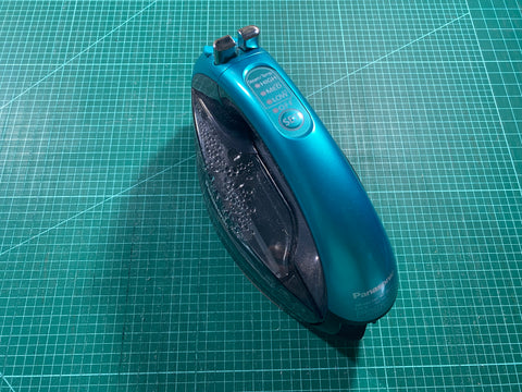 Essentially Loved Quilts favorite iron is Panasonic Cordless Iron in teal