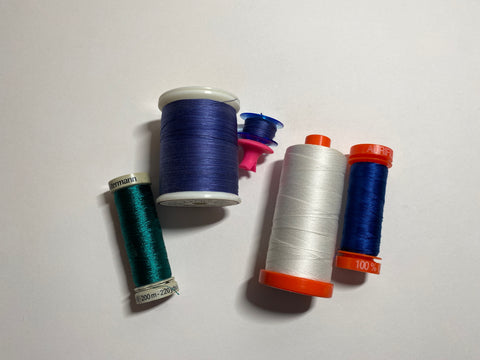 Let's Talk threads, multiple colored thread spools