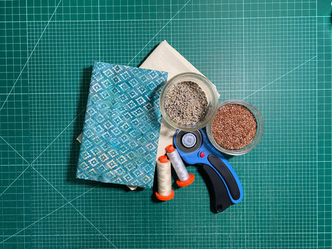 Essentially Loved Quilts Neck Wrap Hot Pack Tutorial sewing supplies