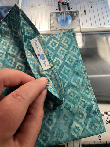 Essentially Loved Quilts Neck Wrap Hot Pack Tutorial french seamed cover for hot pack