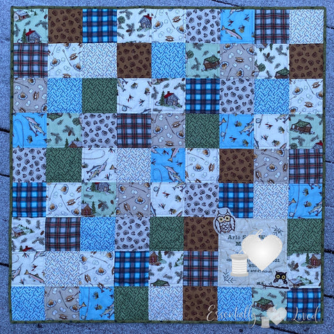 baby quilt squares essentially loved quilts plaid outdoors