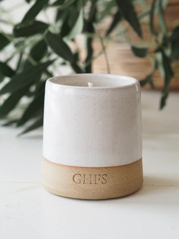 March ceramic spring scented candle