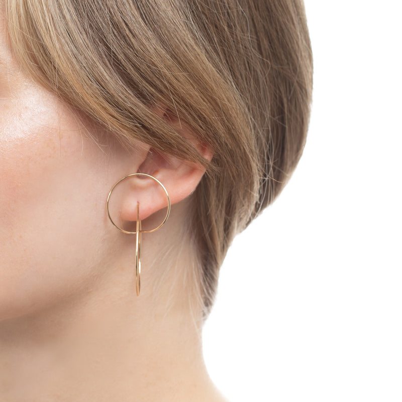 hirotaka Circle Chain Earrings - vaidicvillaage.com