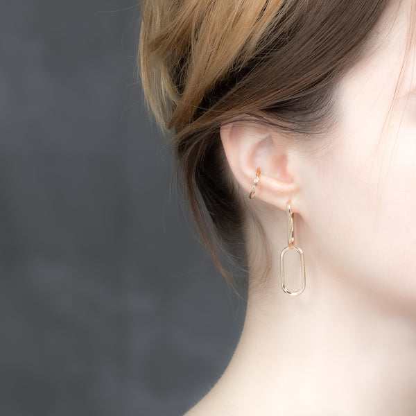 Manhattan ダイヤモンド フープ ピアス M サイズ – Hirotaka Jewelry