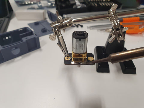 Soldering Mount onto Motor