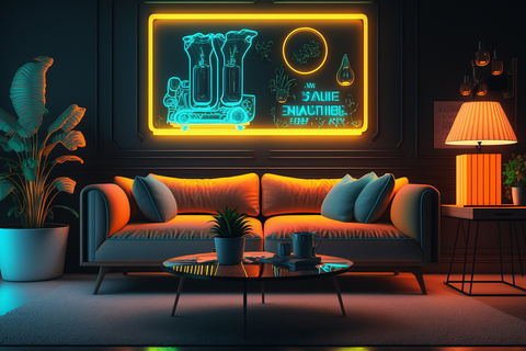 LED Neon sign interior