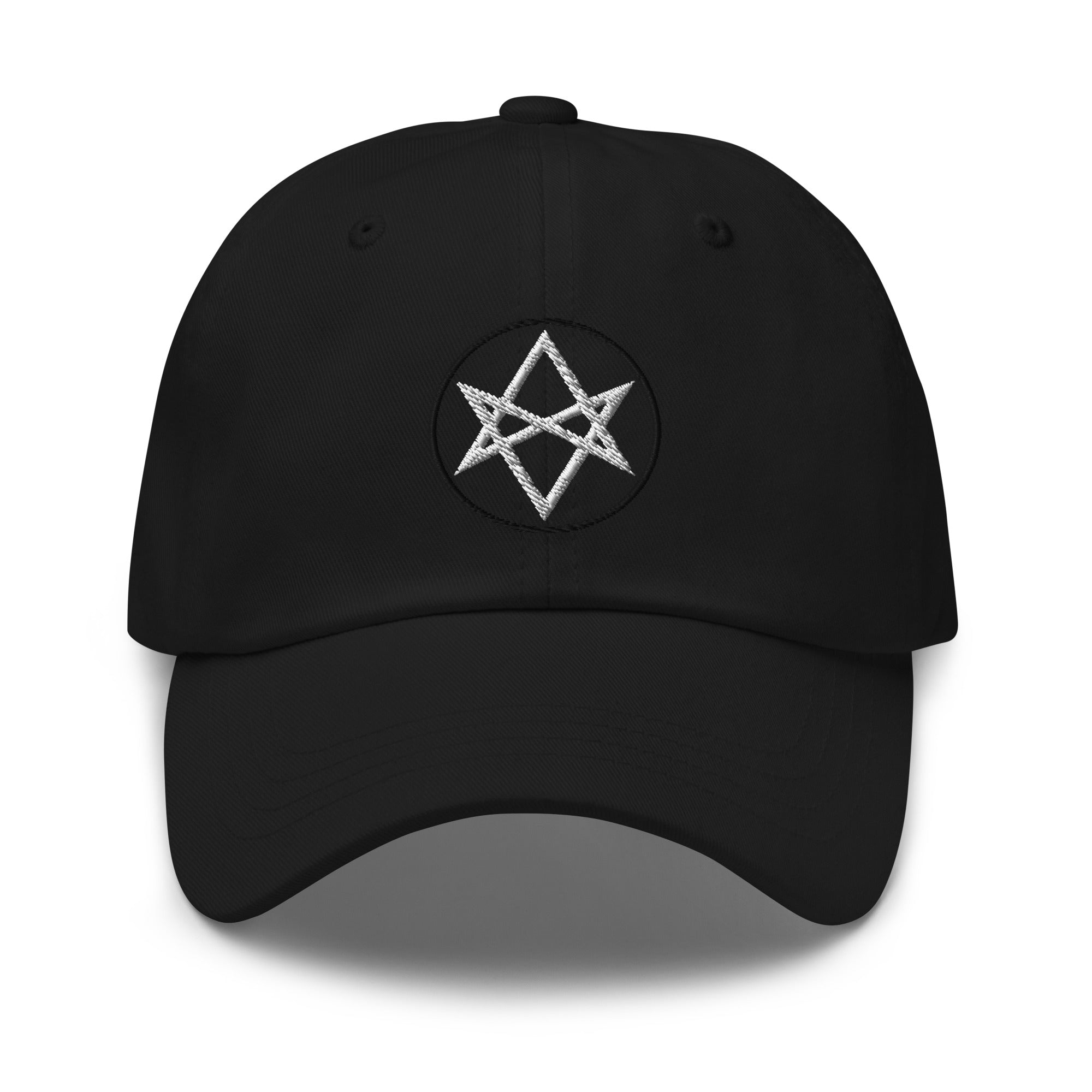 Unicursal Hexagram Six Pointed Star Occult Symbol Baseball Cap Embroidered Dad Hat