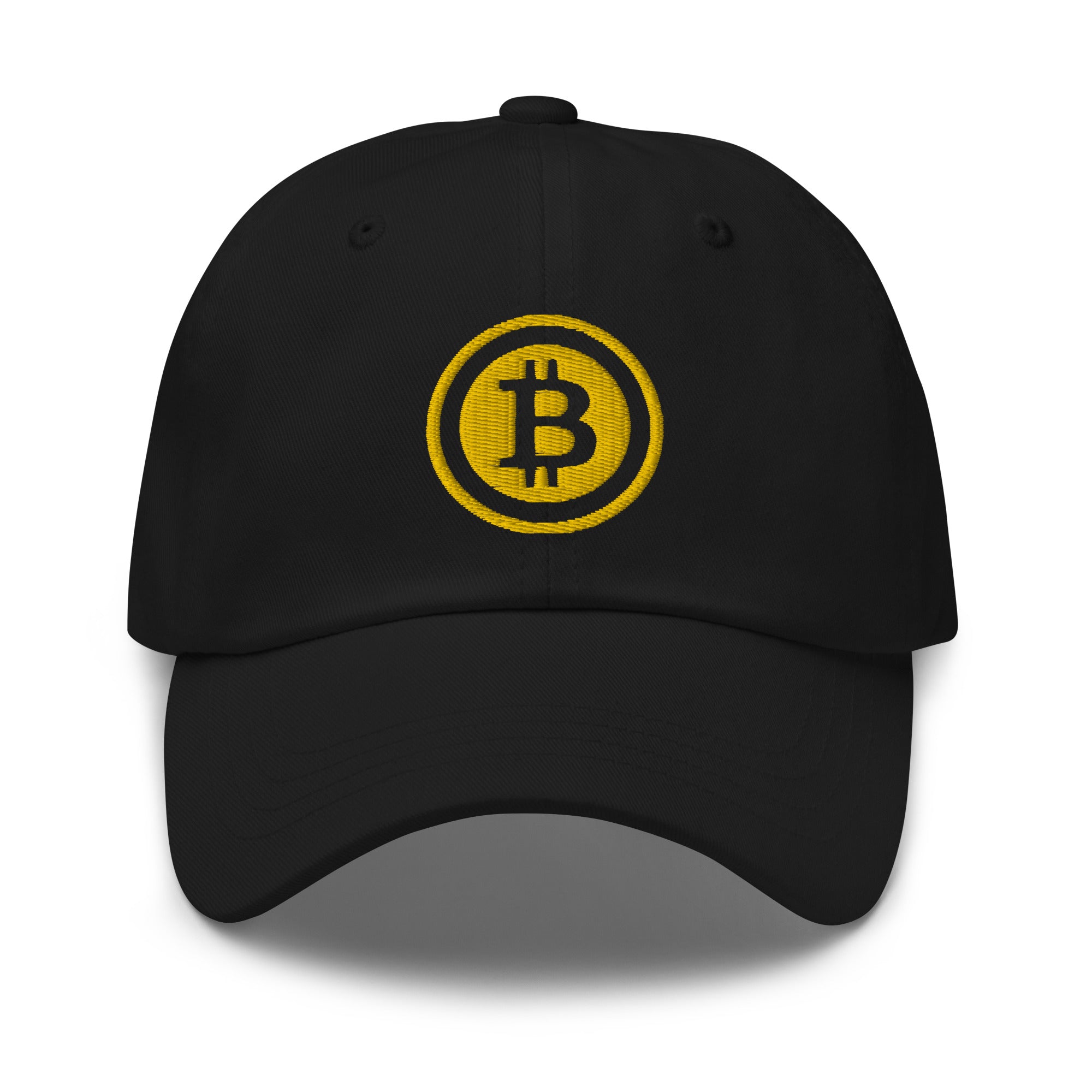 Bitcoin Crypto Currency Symbol Ticker Embroidered Baseball Cap Dad hat