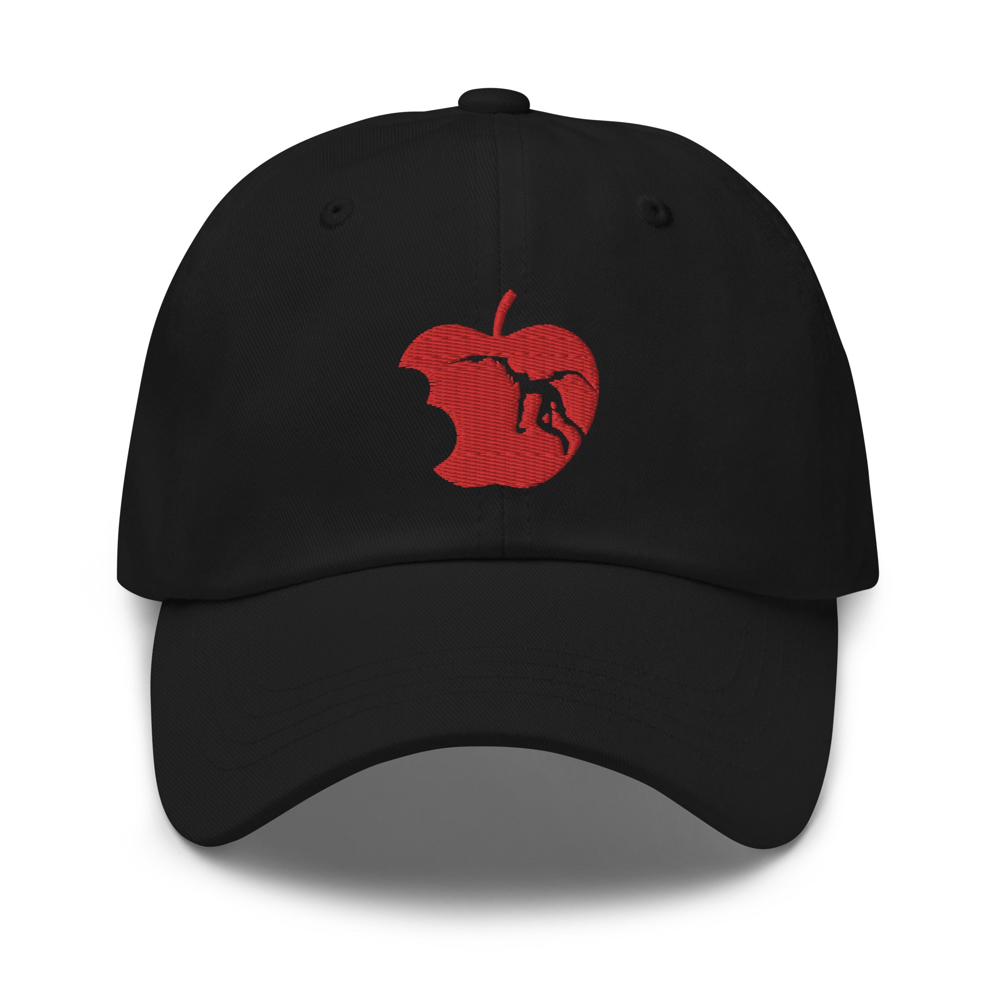 Red Apple Eaten by Ryuk Embroidered Baseball Cap Anime Deathnote Dad hat