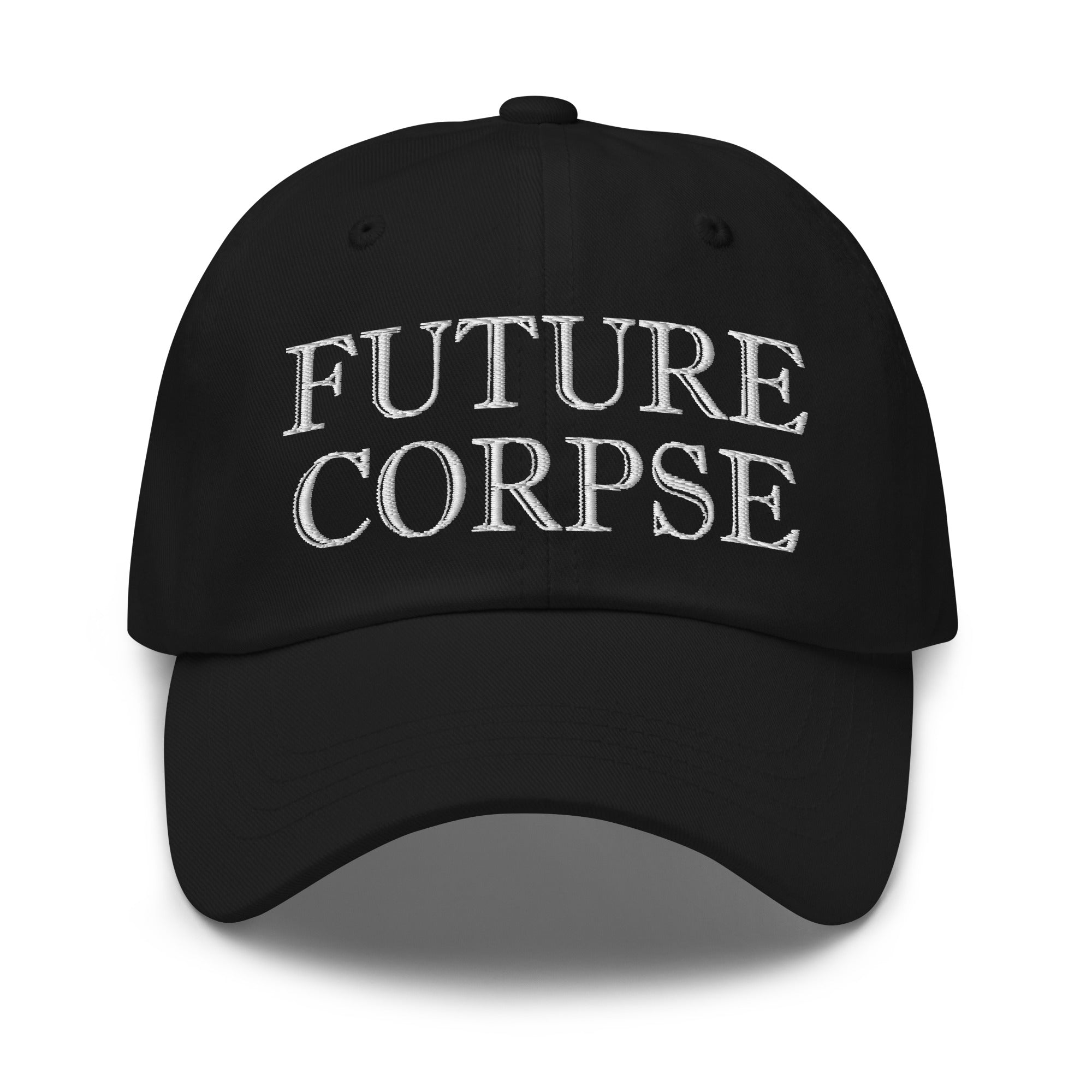 Future Corpse Embroidered Baseball Cap Original Goth Design Dad hat