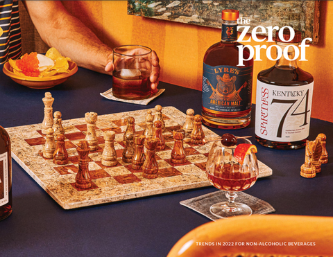 Cover for The Zero Proof Trends in 2022 for Non-Alcoholic Beverages report