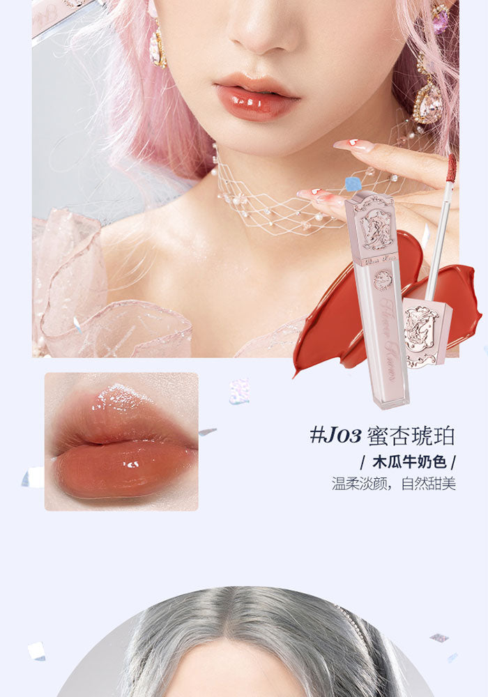 Flower Knows Unicorn Crystal Lip Gloss - 3 Colors 3ml