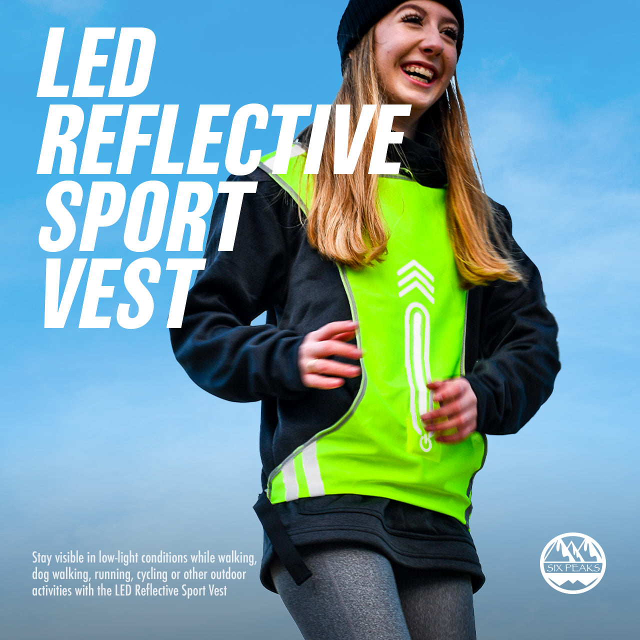 LED Reflective Sport Vest